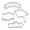 Graduation Cookie Cutter 4 Pc Set, CookieCutter.com, Tin Plated Steel, Handmade in the USA